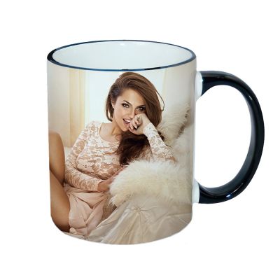 11oz Black Handle Mugs