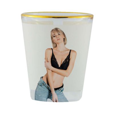 1.5oz Gold Rim Shot Glass