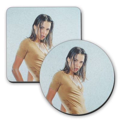 Round or Square Textured Hardboard Coaster