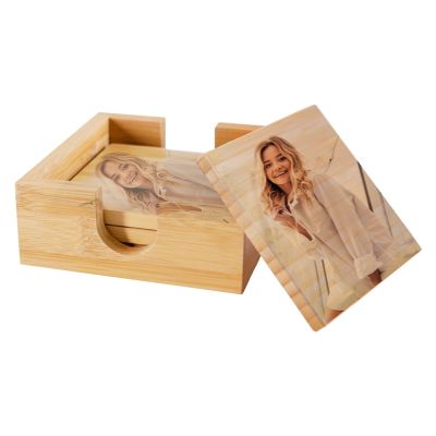 Bamboo Coaster Set - Square